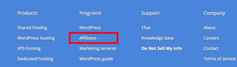 bluehost affiliate