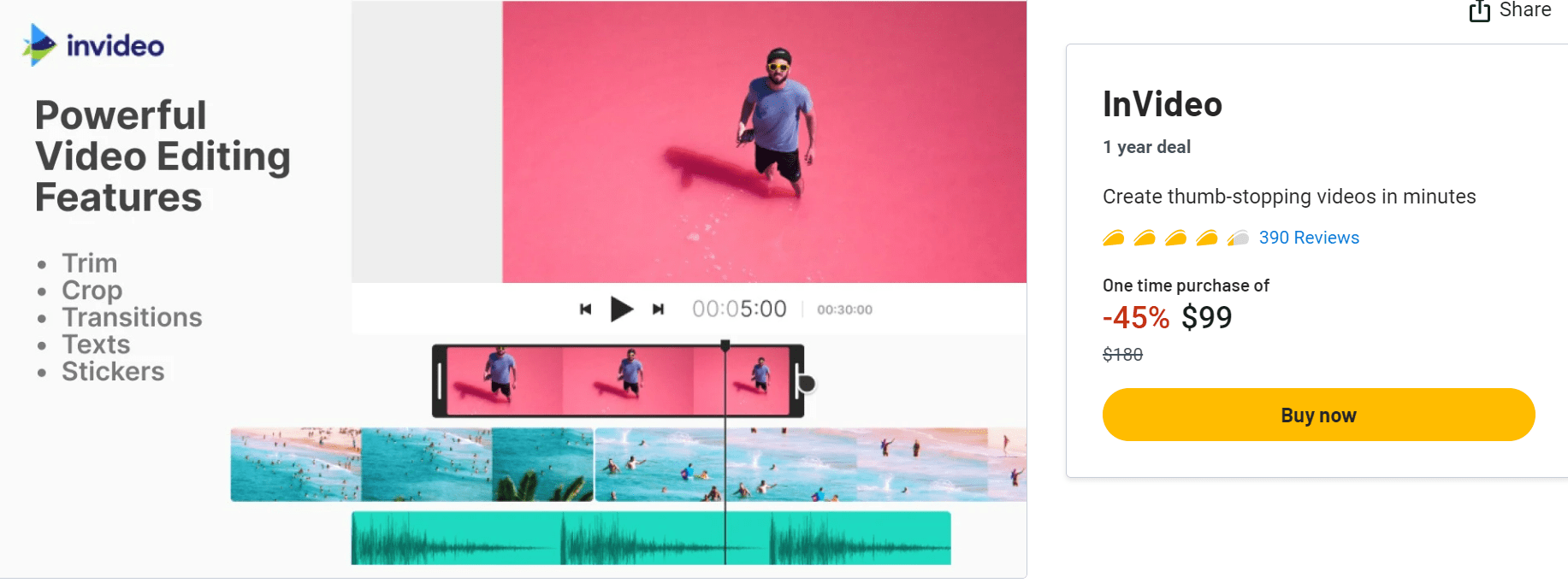 InVideo
1 year deal