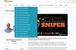 超级Affiliate教程 Super Affiliate Sniper – $497